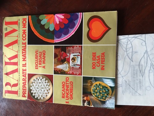 Rakam Rivista Magazine Novembre 1970 con cartamodello moda e lavori …