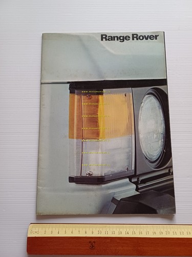 Range Rover modelli 1981 depliant italiano originale