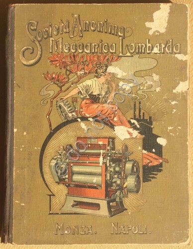 Raro Catalogo Meccanica Lombarda Monza 1901 Liberty Molini Macchinari