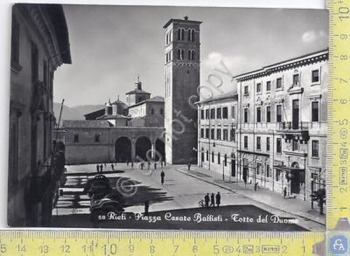 Rieti - Piazza C. Battisti - Torre del Duomo - …