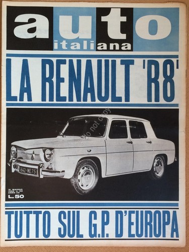 Rivista Automobilismo - Auto Italiana N° 23 1962 - Renault …