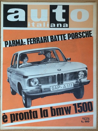 Rivista Automobilismo - Auto Italiana N° 26 1962 - BMW …