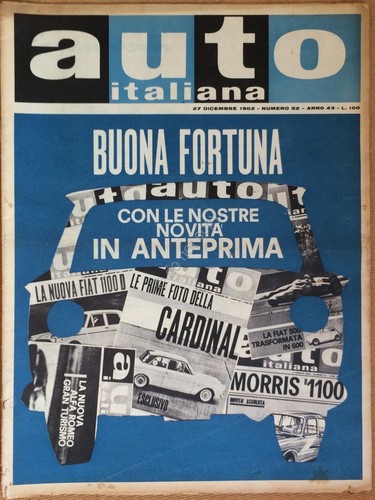 Rivista Automobilismo - Auto Italiana N° 52 1962 - Diverse …