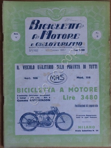 Rivista Biciclette a Motore e Cicloturismo - Anno V - …