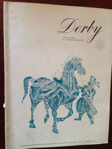 Rivista Derby Ottobre 1958 N.9 Mensile di vita moderna e …