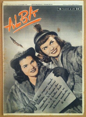 Rivista femminile - Alba - 28 Novembre 1948 - Anno …