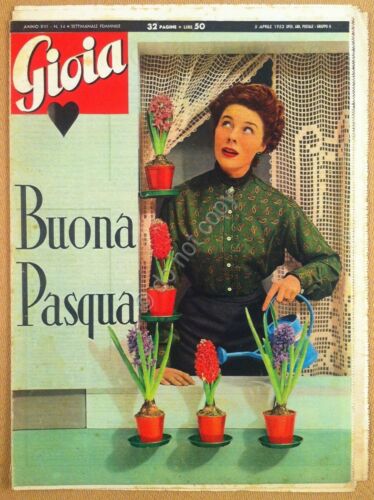 Rivista femminile - Gioia - 5 Aprile 1953 - Anno …