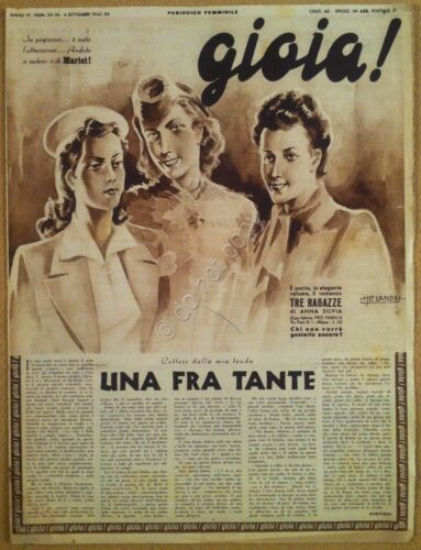 Rivista femminile - Gioia - 6 Settembre 1942 - Anno …