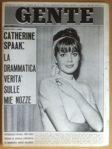 Rivista Gente - 15 Febbraio 1963 - Catherine Spaak - …