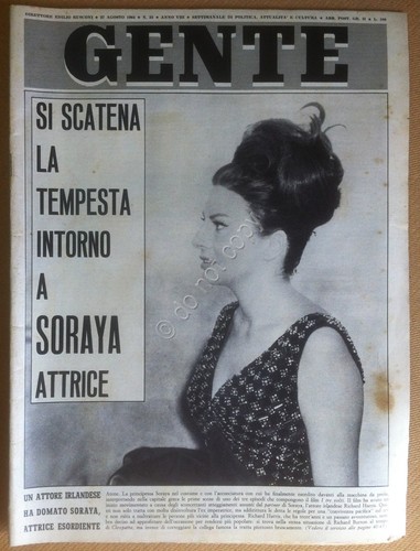 Rivista Gente - 27 Agosto 1964 - Soraya - Alain …
