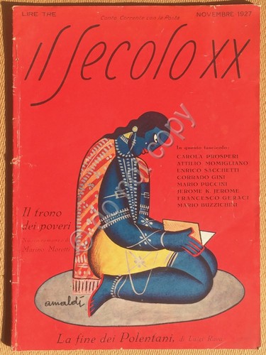 Rivista Il Secolo XX Novembre 1927 Marino Moretti Jerome K …