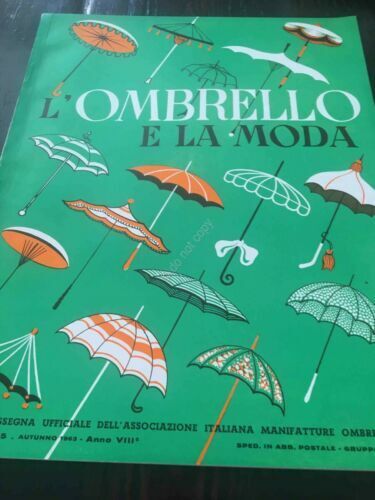 Rivista L'ombrello e la Moda ombrello moda pubblicit N 35 …