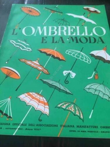 Rivista L'ombrello e la Moda ombrello moda pubblicità N 35 …