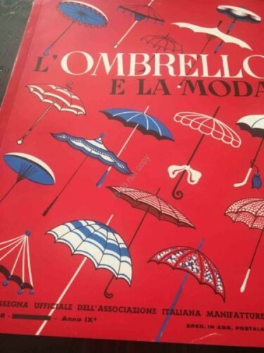 Rivista L'ombrello e la Moda ombrello moda pubblicità N 38 …