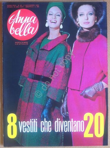 Rivista Magazine - Annabella 1963 - Gina Lollobrigida - moda …