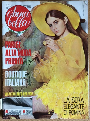 Rivista Magazine - Annabella 6 Marzo 1969 - Romina Power …