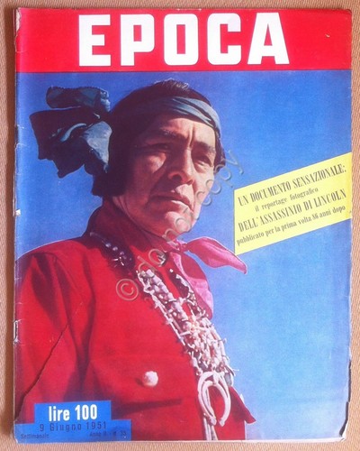 Rivista Magazine - Epoca n° 35 1951 - Assassinio Lincoln …