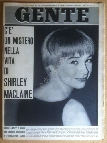 Rivista Magazine - Gente - 23 Gennaio 1964 - Shirley …