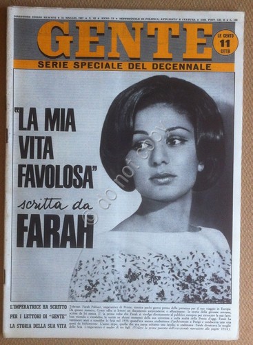 Rivista Magazine - Gente n° 22 1967 - Farah Diba …