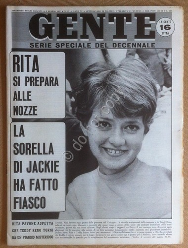 Rivista Magazine - Gente n° 27 1967 - Rita Pavone …