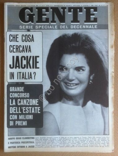 Rivista Magazine - Gente n 30 1967 - Jackie Kennedy …