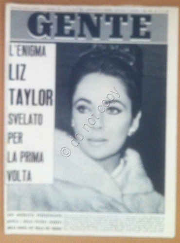 Rivista Magazine - Gente n° 42 1964 - Liz Taylor …