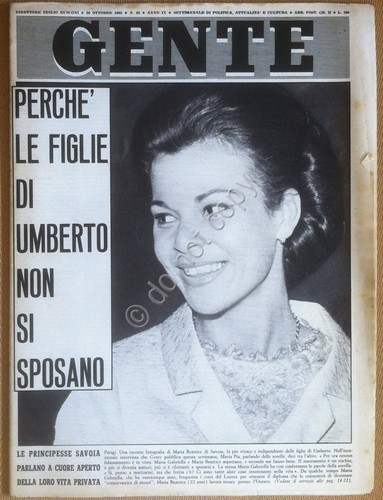 Rivista Magazine - Gente n° 42 1965 - Turina - …