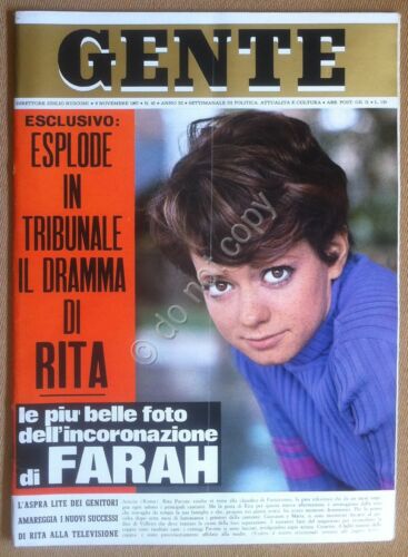 Rivista Magazine - Gente n 45 1967 - Rita Pavone …