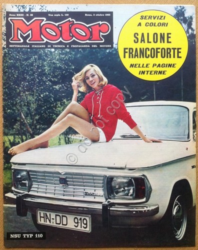 Rivista Magazine - Motor - 1965 n° 38 - NSU …