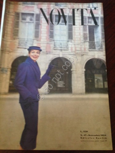 Rivista Magazine - Novità - Settembre1954 n.47 Arredamento Moda Lidia …