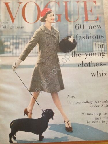 Rivista Magazine - Vogue America 15 Agosto 1958 Ed Conde …