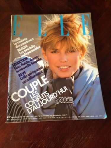 Rivista Magazine Elle France 11 Octobre 1982 N.1918 Annette Stai …