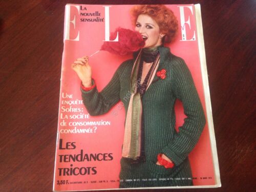 Rivista Magazine Elle France 18 Mars 1974 N.1474 Virginia Woolf …