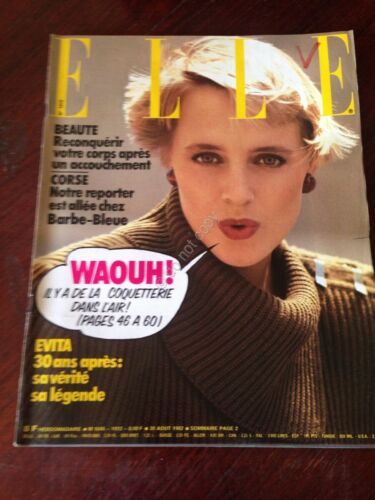 Rivista Magazine Elle France 30 Aout 1982 N.1912 Suzan Natassja …