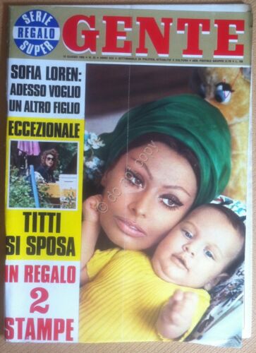 Rivista Magazine Gente - 18 Giugno 1969 - Sofia Loren …