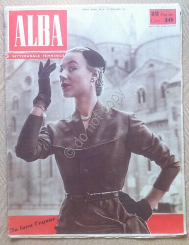 Rivista moda abiti - Alba - 17 Dicembre 1953 - …