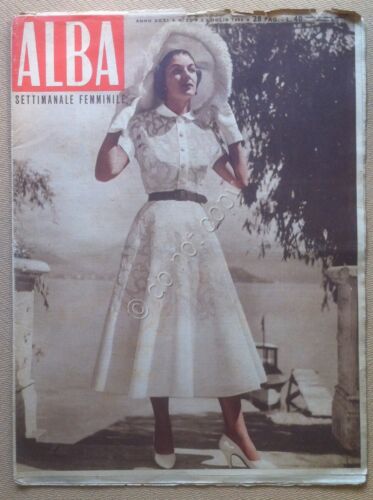 Rivista moda abiti - Alba - 2 Luglio 1953 Anno …