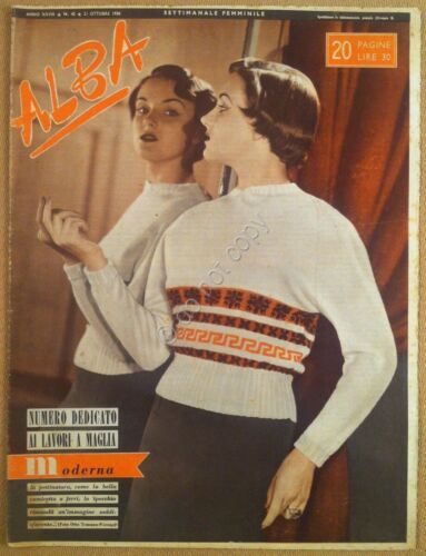 Rivista moda abiti - Alba - 31 Ottobre 1950 - …