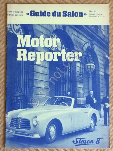 Rivista tedesca - Motor Reporter - Numero Speciale Guida Salone …