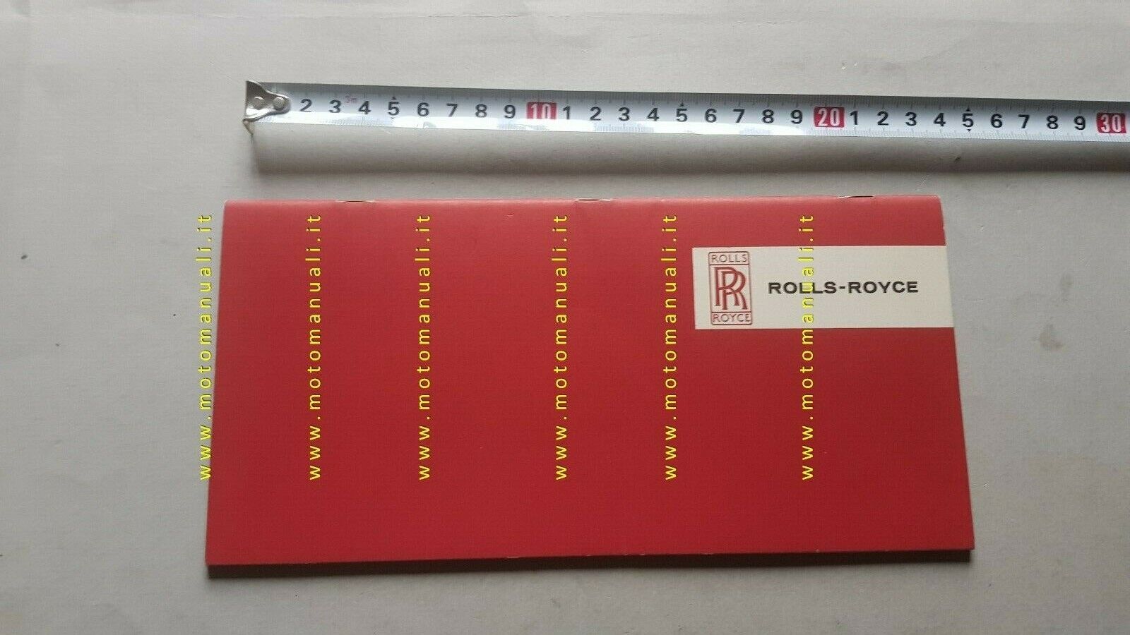 Rolls-Royce - Bentley catalogo produzione anni 60 depliant originale brochure