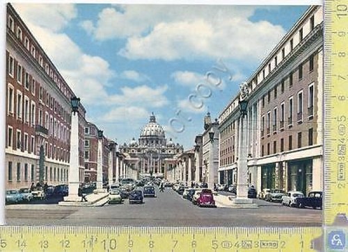 Roma -Via Conciliazione e San Pietro- '70s