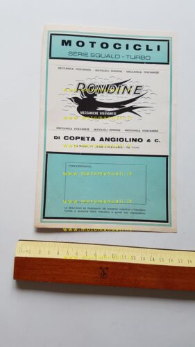 Rondine Squalo 50 Competizione Turbo - GT Turbo depliant originale …