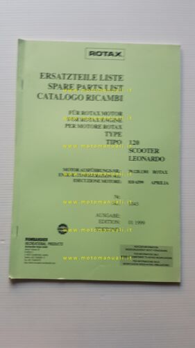 Rotax motore 120 Scooter Leonardo Aprilia 1999 catalogo ricambi originale