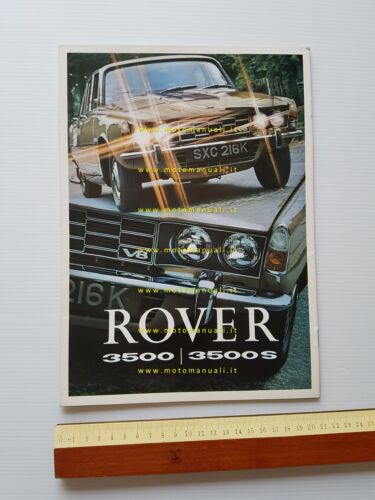 Rover 3500 - 3500 S 1971-72 depliant pubblicitario originale italiano