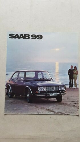 Saab 99 1968 depliant ENGLISH TEXT originale auto brochure