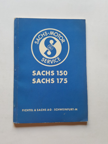 Sachs 150 - 175 1954 manuale officina italiano originale workshop …