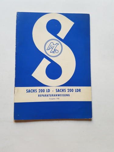 Sachs 200 LD -200 LDR 1958 manuale officina tedesco originale …