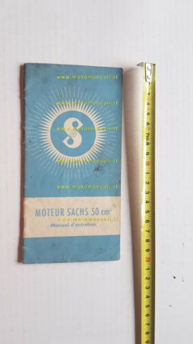 Sachs 50 1954 manuale uso originale FRANCESE owner's manual FRENCH