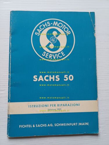 Sachs 50 2V 1955 manuale officina italiano originale workshop manual