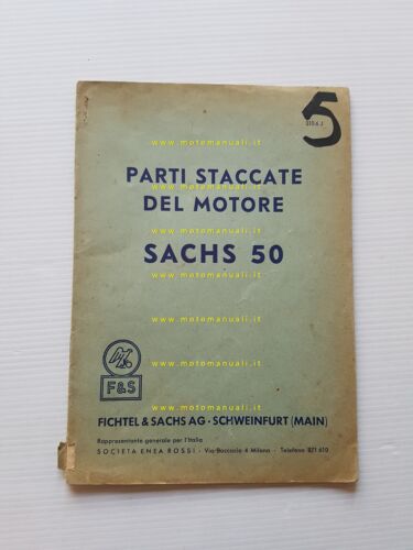 Sachs Motore 50 anni 50 catalogo ricambi originale Spare Parts …